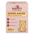 Super Saver Diapers  Size 3  25 Count   Budget-friendly Disposable Baby Diape   