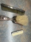 Antique Sterling Silver Brush And Comb Set