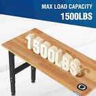 Workpro 48  Workbench Adjustable Height Work Table 1500lbs Load Rubber Wood Top