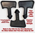 3 Pack Hand Held Protection Edc Self Defense Tool-abs Plastic-free Shipping 
