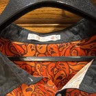 Rare Vintage Men s Halloween Button-up Shirt Orange black 2xl Long Sleeve