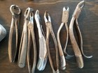 Vintage Lot Of Dentist Dental Tools Pliers Dentistry Tools W  Tray