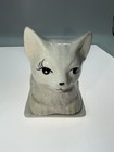 Vintage Ceramic Cat Butter Dish White No Chips Please Read