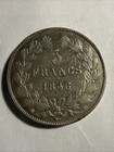 1846 France 5 Francs Large Silver Coin 