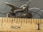 Vintage Wwii Sterling Silver Keep Em Flying Airplane Pin  75  Tiny