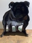 Vintage Bull Dog Cast Iron Doorstop Large 11  Tall By Upper Deck 