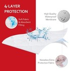 Waterproof Pack And Play Mattress Pad Sheets Fitted  Cotton Fabric Pack And Play