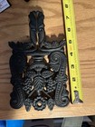 Cast Iron Trivet  J z h  1950 Black Cast Iron Trivet  T-4   Grape