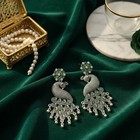 Boho Peacock Oxidized Dangle Earrings   Colorful Jhumka Beaded Drop Earrings Set