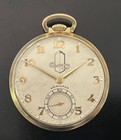 14k Solid Y  Gold Case Hamilton Pocket Watch Packard Motor Employee Rare Runs