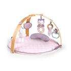Ingenuity Baby Activtiy Gym Ultra-plush Play Mat With Wooden Toy Bar 0-3yr  Pink