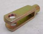 New M8 X 1 25 Yoke End Yellow Zinc 1 4  Hole 2-1 4  Long Nh