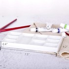 Vanenjoy White Square Ceramic Artist Paint Palette porcelain Watercolor Palette 