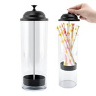 Straw Holder drinking Straws Dispenser For Counter with Lid drinking-straw Or   