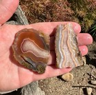 Mexican Agate Slabs  Set Of 2  55grams  Specimen lapidary
