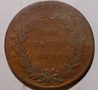 British  India - 1835 East India Company    Anna Small Letters Madras Mint