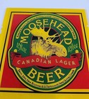 Vintage Moosehead Beer Canadian Lager Glass Sign 6    X 6    Man Cave Bar Beer