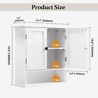 Wall-mounted Bathroom Storage Shelf   Medicine Cabinet Organizer With 2 Doors