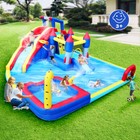 10-in1 Inflatable Water Slide Park-bouncing House With Splash Pool climbing Wall