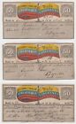 Colombia 1870 Insured Letter Stamps Sc G4 Six Cubiertas Shades Used Scv 150 00 