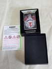 New Zippo Usa Windproof Lighter Fireball Whisky Dragon Street Chrome Case D10