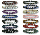 Bracelet Handmade Natural Gemstone Beads Round Stretch Healing Reiki 8mm