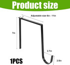 Headstone Wreath Hanger  Adjustable Gravestone Flower Holder Fit For 6-11 Inch T