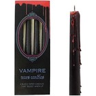 New Vampire Tears Black Taper Candles Set Of 8 Bleeding Wax Candles Gothic Eerie