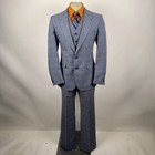 Vintage Levis Suit 3 Piece Mens 42 L Jacket 36 34 Pants 70s Leisure Disco Levi s