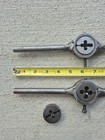 Vintage Shop Made Die Stock Handles 4 Round Dies Trw Qualicut Hss Usa 6pc Lot