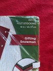 New Bucilla 89533e 18  Gifting Snowman Felt Christmas Stocking Kit