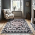 4x6 Kitchen Rugs Non Slip Washable For Bedroom Office  Non-shed Oriental 