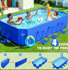 Foldable Pool  Large Non-inflatable Swimming Pool Kids 90x50x20