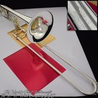 1967 Vintage King 7b Duo Gravis Double Valve Trombone Rare Silver Plated