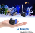 Aquaneat Small Fountain Pump  80 Gph Mini Submersible Water Pump With 80 