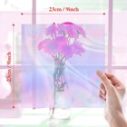 Prudiut 150 Pieces Cellophane Sheets Iridescent Inches 