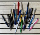 Bulk Lot Of 26 Assorted Pens   Mechanical Pencils     Metal  Gel  Promo  Vintage