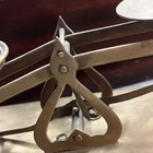 Antique Balanced Scale Solid Brass Base - Unique Collectible Desk Weight Postal