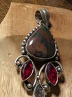 Multi Gemstone 925 Silver Wicca Metaphysical Enchanted Amulet