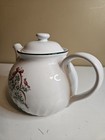 Corelle Coordinates Callaway Holiday Pattern Teapot 6 1 2  Tall Red Bow Topiary