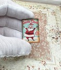 Miniature Dollhouse Cutest Retro Sign Mall Santa In Person 1 12 Vintage 1950