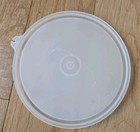 Vintage Tupperware 6-1 2    Clear Round 227-22 Replacement Lid - C Tab