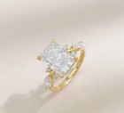 Vine Branch Diamond Engagement Ring 3ct   18k Yellow Gold