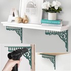 Cast Iron Green European Style Wall Shelf Brackets Thick Wall Hanger Antique Hom