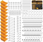 260 Piece Pegboard Hooks 1 8 And 1 4 Inch Peg Board Organizer Accessories Wit   
