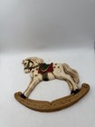 Vintage Wood World Rocking Horse Wall Hanging Wooden Plaque Decor 9    X 8 5   