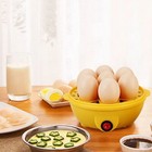 Rooster 7 Eggs Steamer Electric Egg Boiler Cooker Non Stick Hard Boiled Auto-off