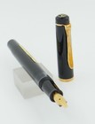 Pelikan Mc100 Black Fountain Pen Calligraphy Set W 2 Nibs - New In Box - 1985