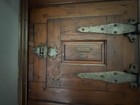 Jamison Cold Storage Door Antique Wood Ice Box Cabinet  2 Doors 1900-1919