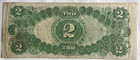 1917  2 Legal Tender Note Fr 60  bracelet  Back Red Seal Large Size Note